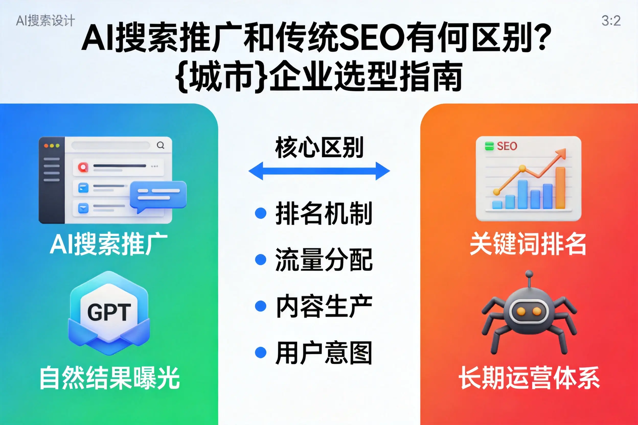 AI搜索推广和传统SEO有何区别？金华企业选型指南
