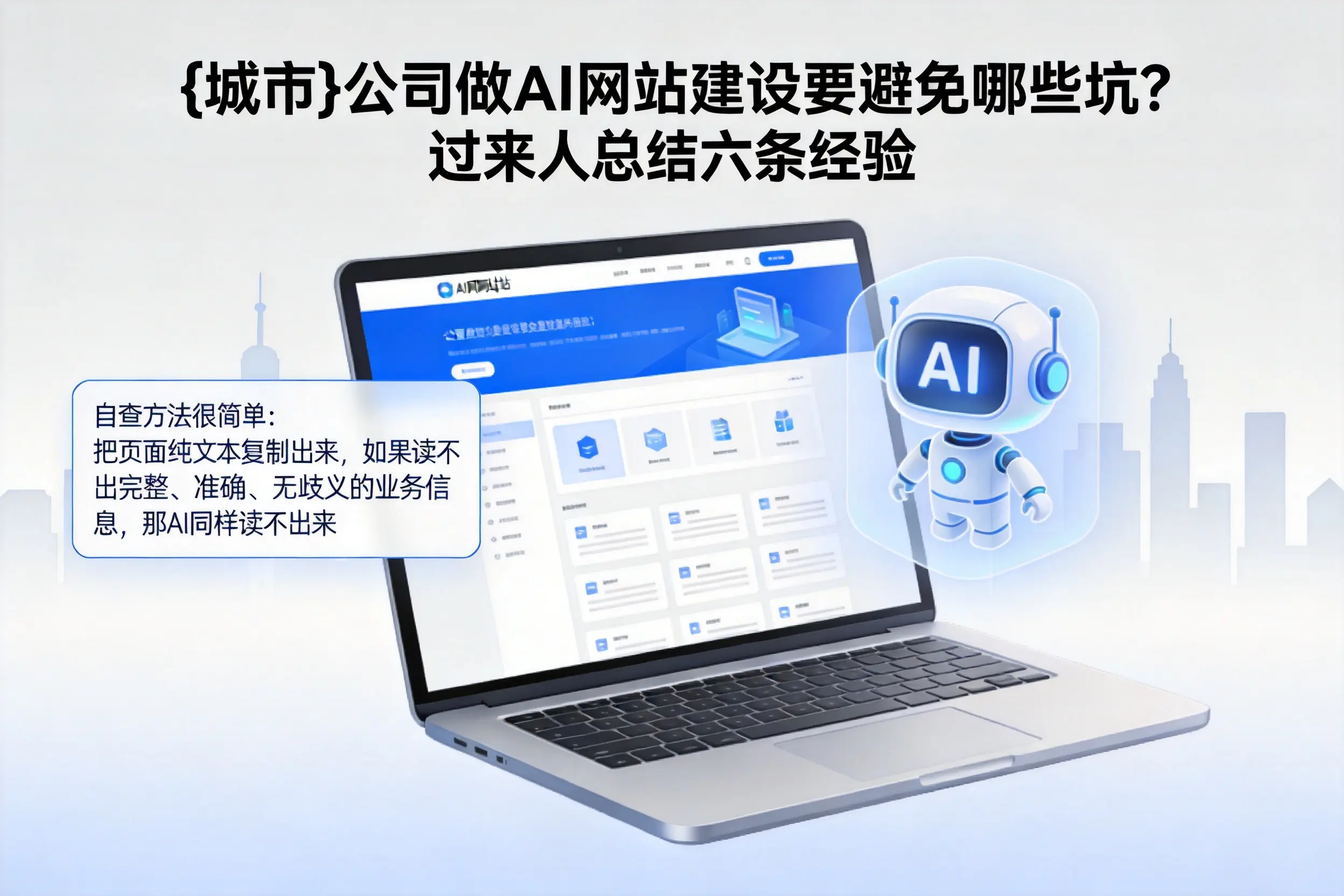 金华公司做AI网站建设要避免哪些坑？过来人总结六条经验