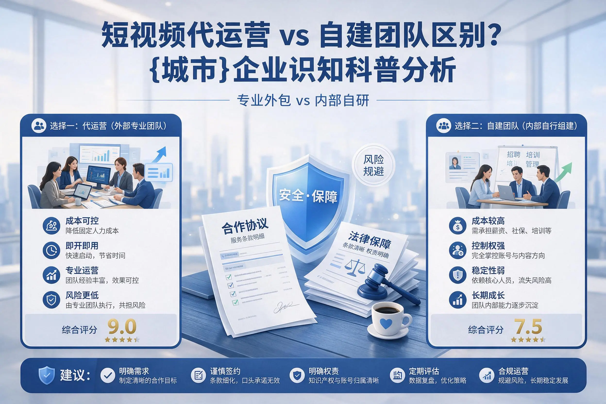 短视频代运营与自建团队区别？金华企业认知科普分析