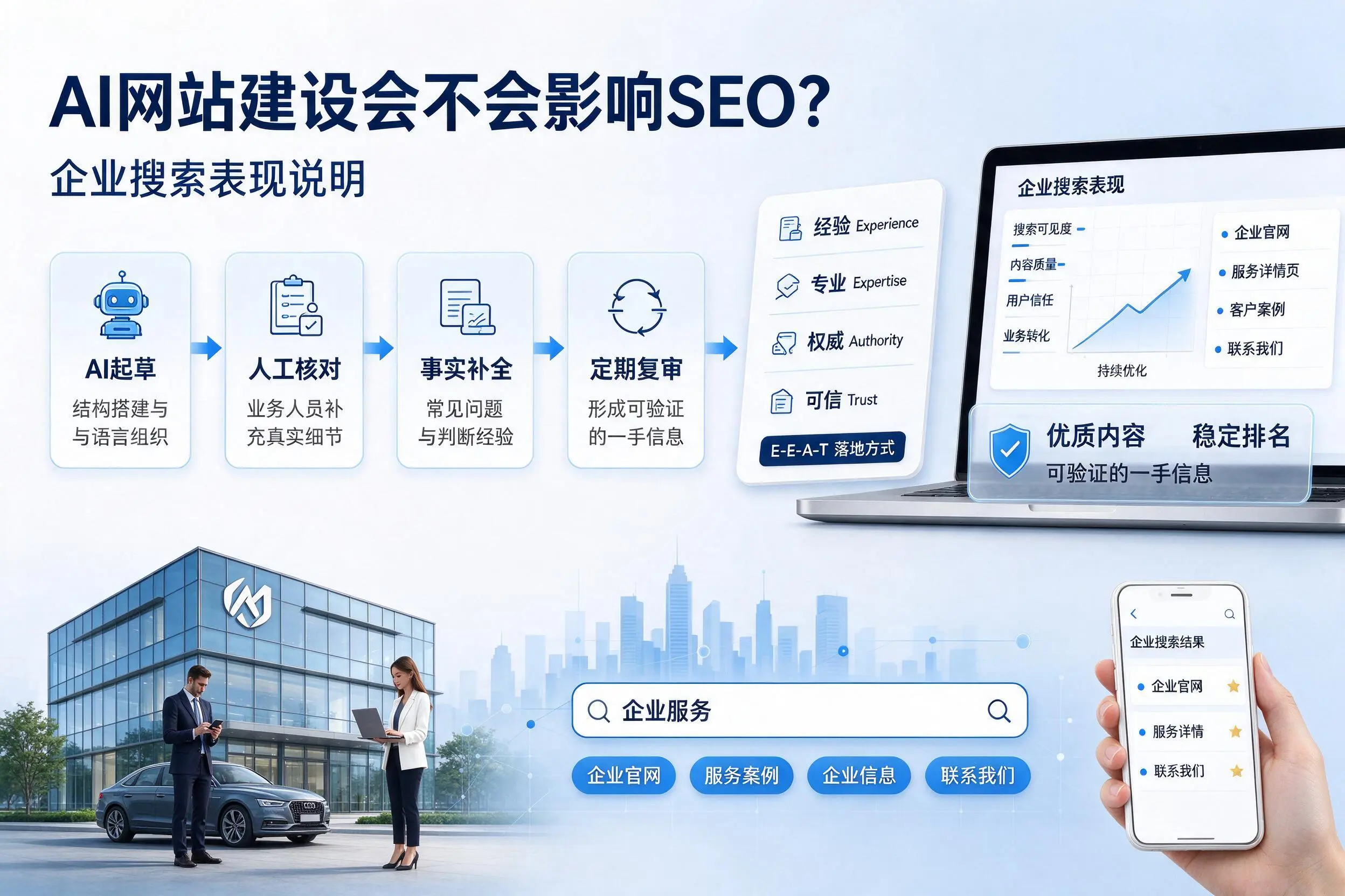 AI网站建设会不会影响SEO?金华企业搜索表现说明